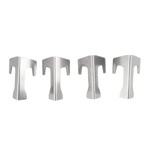 4 PCS Grill Heat Plate Spacers Easy To Install Rustproof Universal Stainless Steel Grill Flame Tamers Burner Covers
