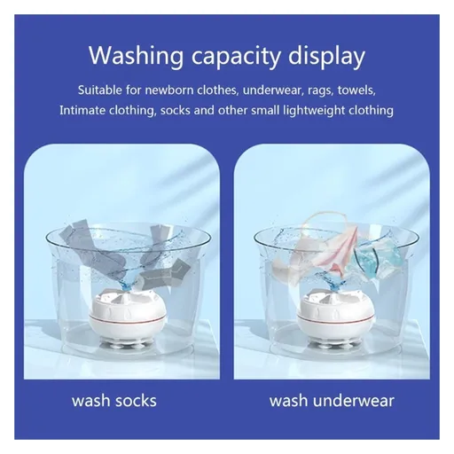 Compatible for Mini Washing ，Machine Portable Drop-in Washers ，Ultrasonic Washing Machine ，Underwear Socks Cleaner