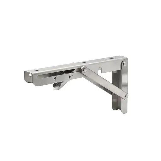 Stainless Steel Heavy Duty Folding Triangular Bracket with Screws Wall Shelf Furniture Bracket Adjustable Wall Shelf Bracket-2pcs