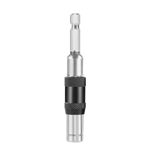Pivoting Screwdriver Bit Holder Swivel Drill Adapter Tool for Impact Driver - Silver