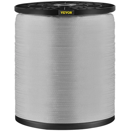 6000Lbs Polyester Pull Tape, 528\' x 1\" Flat Tape for Wire & Cable Conduit Work Variable Functions, Flat Rope for Pulling/Loading/Packing in Any Weather CONDITON