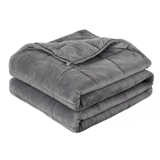 Giselle 9KG Weighted Blanket Adults Kid Anti Anxiety Gravity Blankets Sherpa Fleece