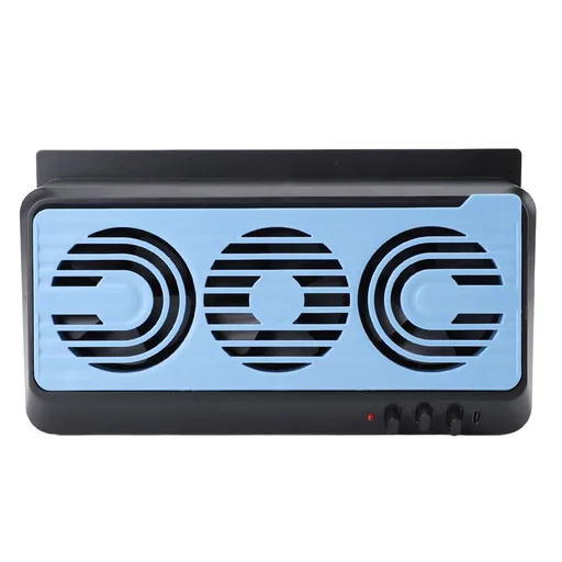 Car Solar Exhaust Fan Cooling Fan Quiet Multifunctional Solar Power Car Window Vent Fan Air Circulation Air Purification Fan Black