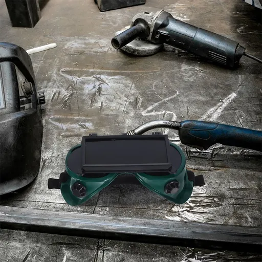 2Pcs Goggles For Science Dark Green Plastic Eye Protection For Workers
