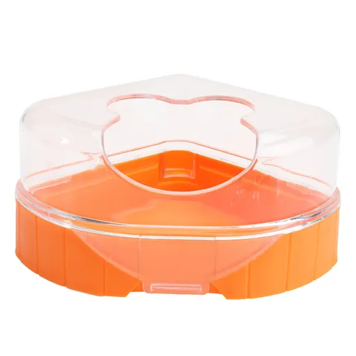 Corner Toilet for Hamster with Roof, Hamster Sand Bathroom with Scoop, Hamster Sandbox, Plastic Sand Bath Container