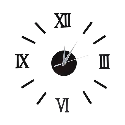 Frameless DIY Wall Clock 3D Mirror Wall Clock Mute Wall Stickers for Living Room Bedroom Home