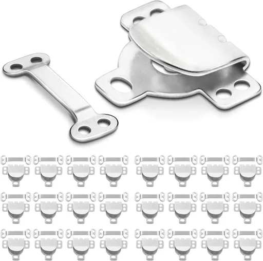 25Set Sewing Hook and Eye Closures for Clothing Sewing Clasps and Fasteners, Hook and Eye Closure for Pant Waist,Bra,Jeans and Others Sewing DIY Craft