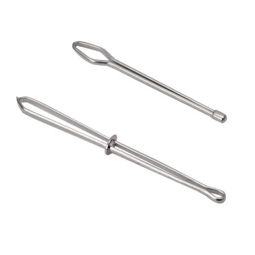 2 Pieces Needles Threader Tweezers Insert Elastic Ribbon Easy Insert into Casings Sewing Tools Threading device