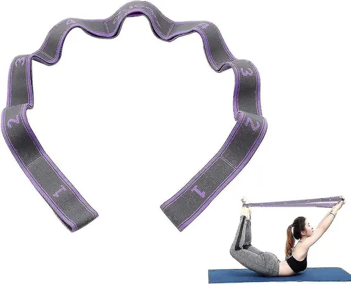 9-Loop Yoga Stretch Strap for Flexibility & Exercise