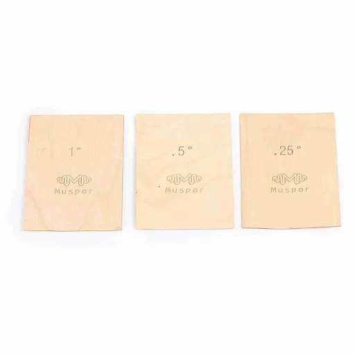 3pcs Guitar Neck Shims Portable Bass Neck Plate Tool Solid Maple Wood Guitar Neck Shim Protection 0.25/0.5/1 Degree Guitar Neck Plate Tool for Guitar Bass Repairment