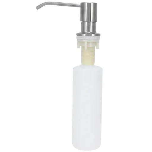 Kitchen Sink Soap Dispenser Brushed Refillable Reusable Lotion Pump Bottle Organizer