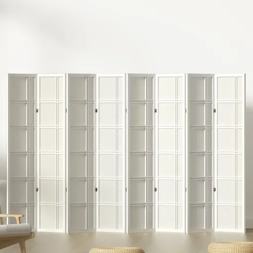 Artiss 8 Panel Room Divider Screen 353x179cm Nova White