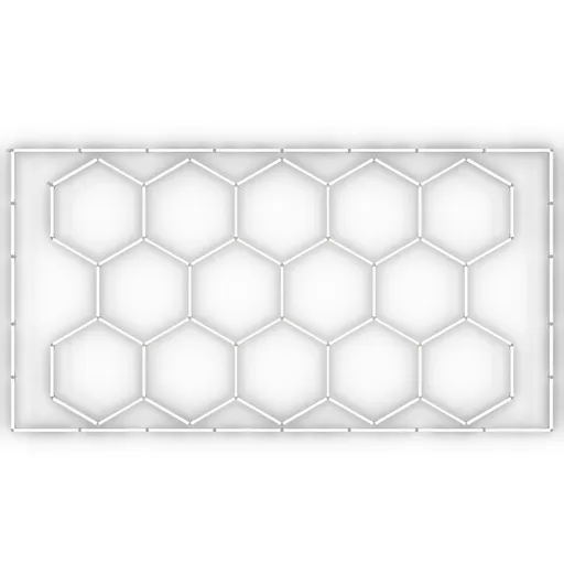 Hexagon Garage Lights 86400LM 5 Grid Honeycomb LED Shop Ceiling Light