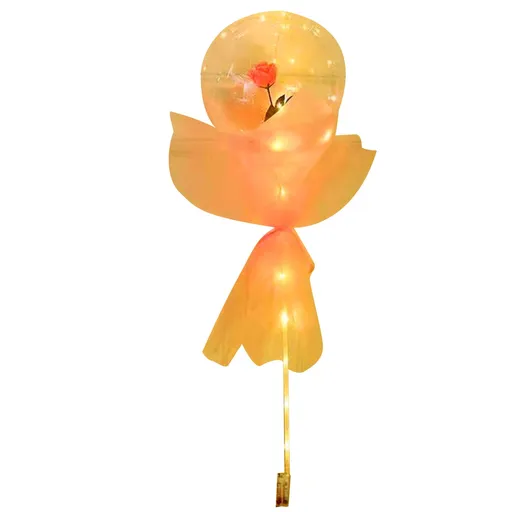 Luminous Balloon Rose Bouquet LED Light-Up Full Set Pink