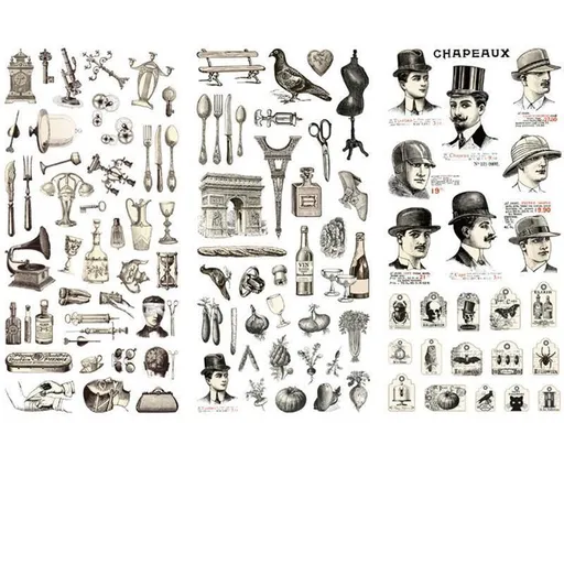 15-Style Creative Student Graffiti Sticker Set Small Fresh Sticker - O-Retro Objects