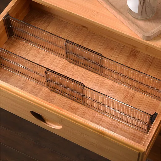 Adjustable Clapboard Drawer Divider ，2pcs Partition DIY Durable Storage Underwear Organizer Wardrobe Closet Punch-free Separator