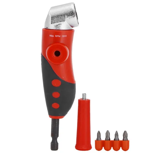 1/4in Hex Shank Screwdriver 105 Degrees Angle Driver Drill Bit Set Power Screwdriver