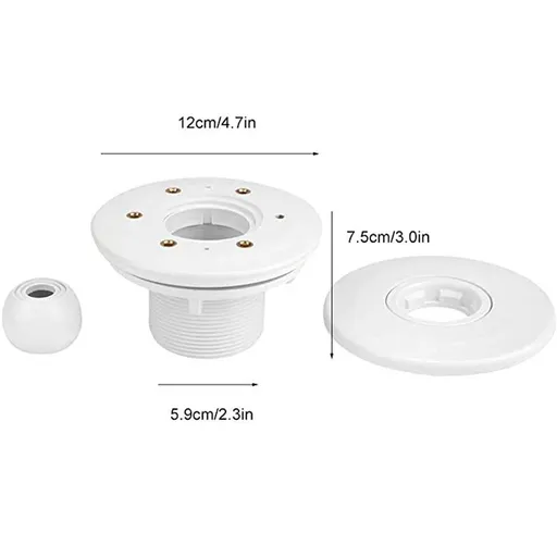 Rotatable SPA Massage Nozzle,Transform Your Pool Experience with 360° Water Flow Easy Clean Disassembly, Adjustable Direction