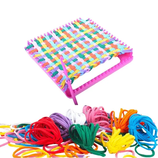 Weaving Machine Simple Tapestry Weaver Creative Hand Weaving Sewing Embroidery Frame Weaving Machine Knitting Machine Weaving Kit