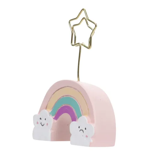 1pc Business Card Holder Desktop Photo Clips Postcard Clamp Memo Paper Holder Clip Office Supplies Rainbow Table Name Memo