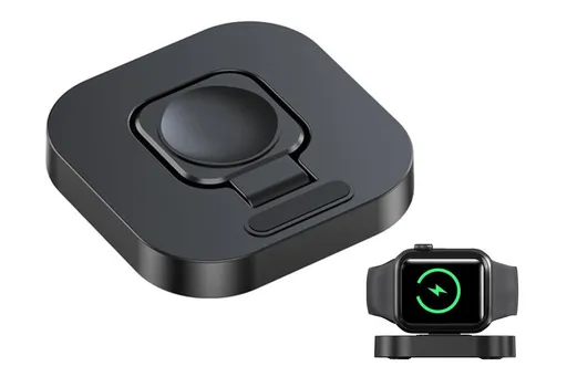 Portable Charging Dock for Apple Watch Wireless Watch Charger Stand Compatible with Apple Watch -Black