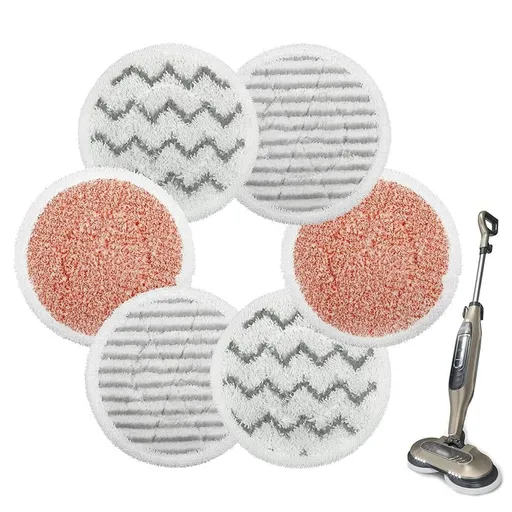 6Pcs Steam Mop Replacement Pads Compatible with Shark Models - Style 2