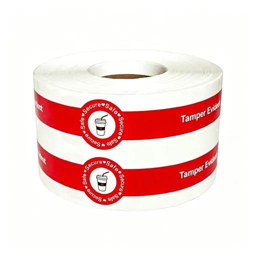 500 Pcs Safe Secure Tamper Evident Seals Stickers for Drink Lids 1X9 Inch-Food Delivery Stickers Sealed for Freshness Labels Drink Food Seals Freshness Labels for Food Containers