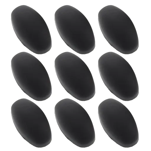 9-Piece Black Plastic Thumb Rest Cushions Universal Fit for Alto, Tenor, and Soprano Saxophones
