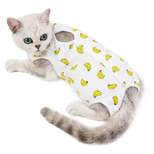 Ada Cat Post Surgery Recovery Clothes Cotton Banana M