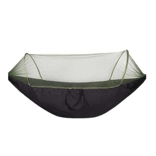 Portable Outdoor Camping Full-automatic Nylon Parachute Hammock with Mosquito Nets