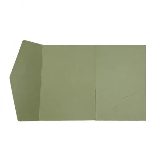 20PCS 3D Tri-Fold Holiday Wedding Invitation Envelope Greeting Cards Aesthetic - Green