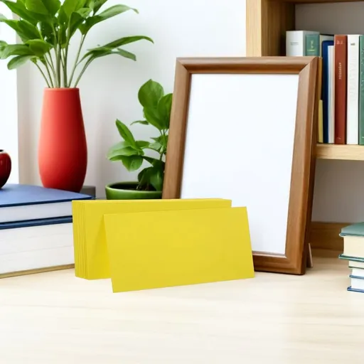 50Pcs Blank Yellow Envelopes Self Adhesive for Business and Party Use