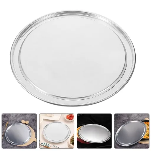 Nonstick Pizza Pan with Wide Rim for Oven Baking - Pizza Sheet, 1 Set