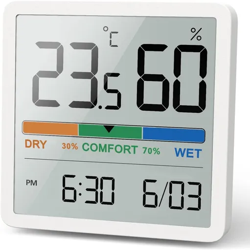 Professional Hygrometer - Thermometer - Digital Thermometer - Humidity Meter - Indoor Thermometer - Portable - High Precision - High Quality - Very Suitable for Garden / Garden Furnishing