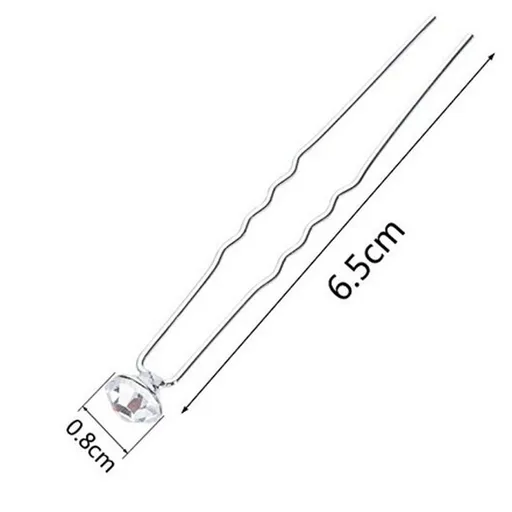 20Pcs Rhinestone Hair Pins Wedding Bridal Hair Accessories Crystal Pearl Hair Clips Flower Spiral Hairstyles Pin Swirl Hair updo