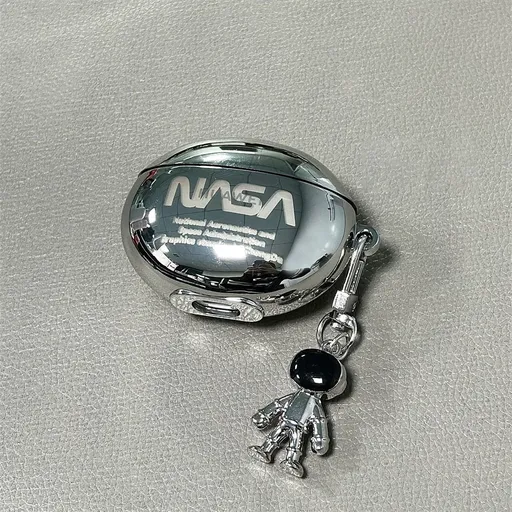Laser Engraved Astronaut + Matching Keychain Apple AirPods 2