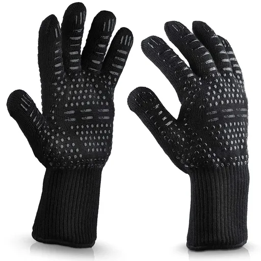 Grill mitt with super grip, Black