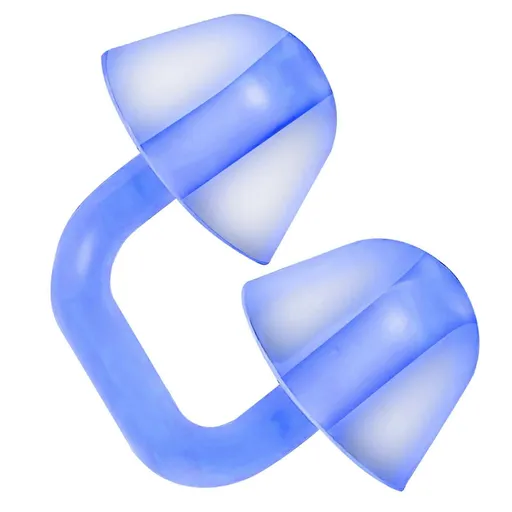 Swimming Nose Clip Silicone Nose Plug, Comfortable Adjustable Nose Clip for Swimming, Diving, Training and Water Sports - Blue