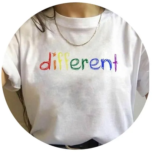 House Of Dasein 17 Designs Gay Pride Rainbow Harajuku Shirts For Women - Rainbow - Xxl - Different