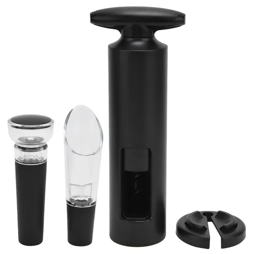 Manual Wine Bottle Opener Set T Type ABS Aluminum Foil Handheld Corkscrew for Home Kitchen