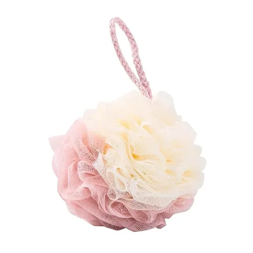 Bath Ball Mermaid Loofah Sponge Bath Puff Soft Ball Body Exfoliate Wash Shower - Pink