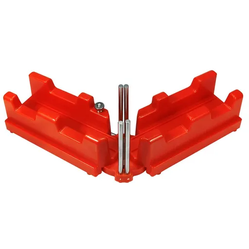 Multi-Angle Miter Cutting Guide Tool for Woodworking, Home Improvement, and DIY Projects, Adjustable Angle Saw Guide for Precision Trimming and Framing Work (Red)
