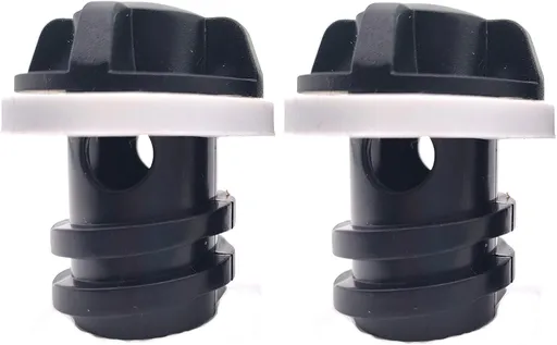 Cooler Drain Plugs Replacement Compatible with YETI Tundra Coolers & Roadie and RTIC Accessories,with Leak Proof Design Plug,2pack, black standard (BWXS-07)