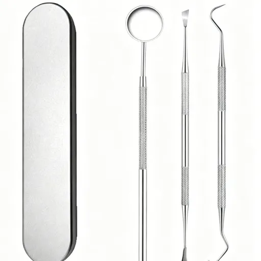 3pcs Style B Dental Tools Kit Mouth Mirror Tweezer Probe