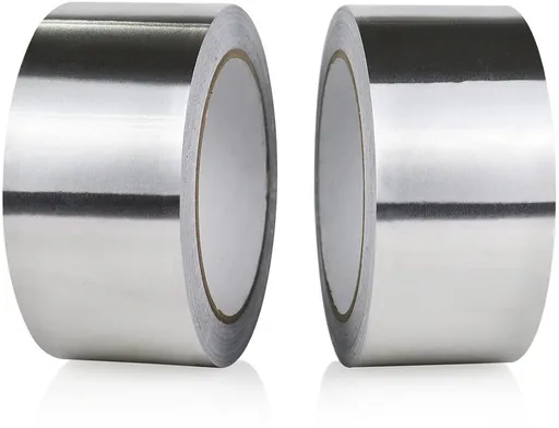 2 pcs - Aluminum adhesive tape - Aluminum foil tape - sealing tape - aluminum foil - insulation tape - Aluminum tape - heat resistant - waterproof - 5cm x 5m - for kitchen, bathroom, electrician, metal surface