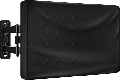 Outdoor TV case 55-58 inch - TV screen protector - waterproof and weatherproof outdoor flat screen case - 210D fabric - 55.1 x 5.9 x 35.4 inches - black