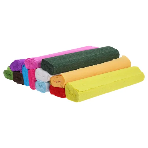 12 Rolls Decorative Crepe Paper Streamers for Birthday Party Decorations and Craft Supplies Assorted Colors