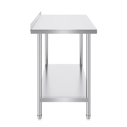 24 x 48 x 36 Inch Stainless Steel Work Table, Commercial Food Prep Worktable Heavy Duty Prep Worktable, Metal Work Table with Adjustable Height for Restaurant, Home and Hotel