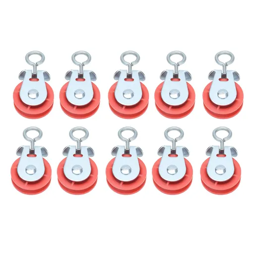 10pcs Waterline Fixed Pulley Medium Metal Automatic Poultry Products for Livestock Farm Chicken House