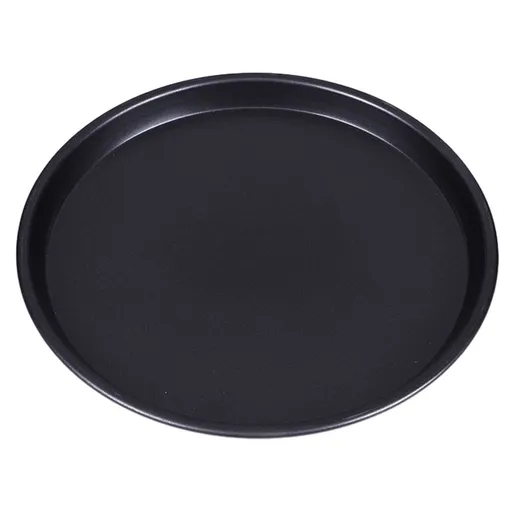 14 Inch Pizza Pan, Stainless Carbon Steel Pizza Tray for Baking, Black Nonstick Round Baking Sheet Plate for Home Kitchen, Non Stick Round Pizza Plate